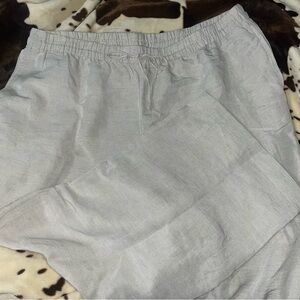 H&M Beige/Cream Linen Pants